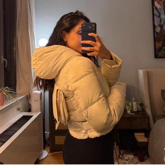 Fendi Cream Puffer Jacket